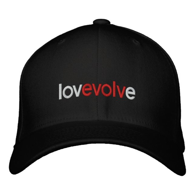 Gorra Bordada Tapón de lana bordada de evolución de amor (Anverso)