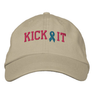 Gorra Bordada Tapón de sensibilización sobre el cáncer por FRS