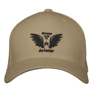 Gorra Bordada Tapón del Aviador de Drones