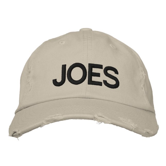 Gorra Bordada Tapón JOES bordado (Anverso)