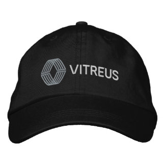 Gorra Bordada Tapón regulable básico con barrido VITREUS | Negro