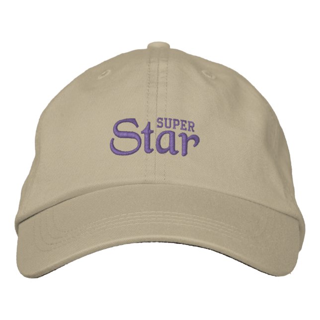 Gorra Bordada Tapón SUPER STAR (Khaki) (Anverso)