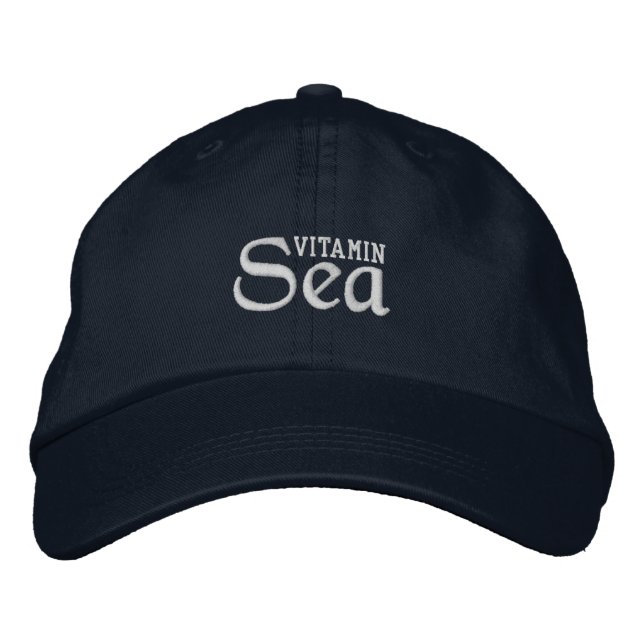 Gorra Bordada Tapón VITAMIN SEA (Armada) (Anverso)