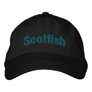 Gorra Bordada Tartán verde azul escocés