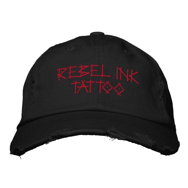 GORRA BORDADA TATUAJE DE LA TINTA DE REBELO (Anverso)