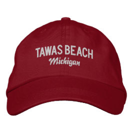 Gorra Bordada Tawas Beach Michigan Embroidered Hat