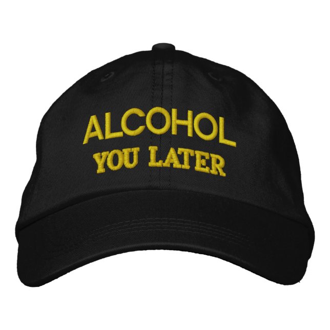 GORRA BORDADA TE VEO CON ALCOHOL (Anverso)