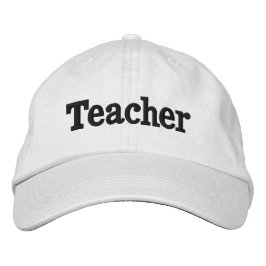 Gorra Bordada teacher baseball cap job title 