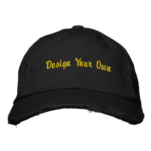 Gorra Bordada Techo Chino y tipo de color Negro