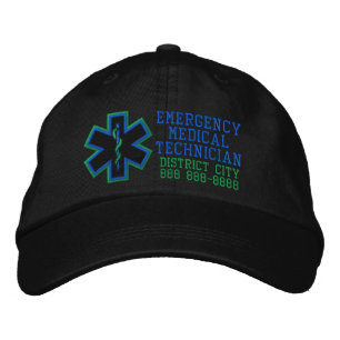Gorra Bordada Técnico médico de emergencia personalizado