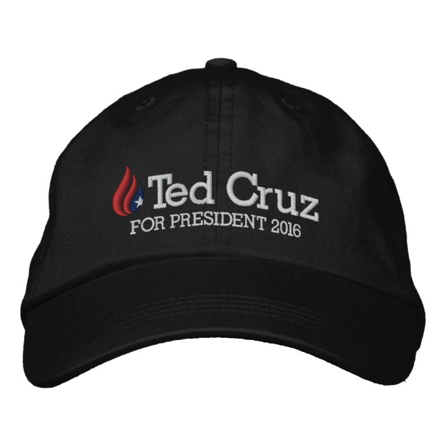 Gorra Bordada Ted Cruz para Presidente 2016 (Anverso)