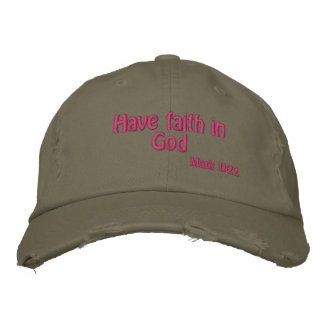 Gorra Bordada Ten fe en Dios 