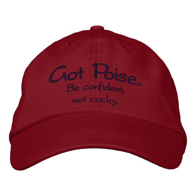 Gorra Bordada Tengo a Poise gorra. (Anverso)