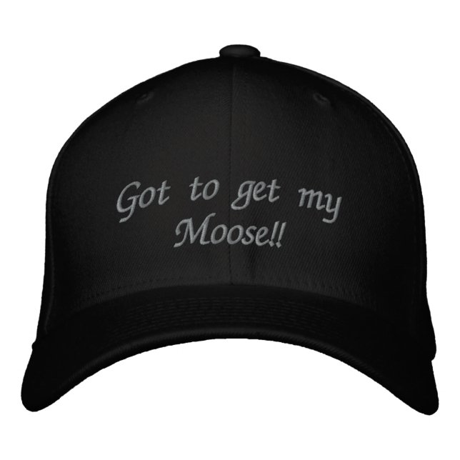 Gorra Bordada ¡Tengo que conseguir a mt Moose! (Anverso)