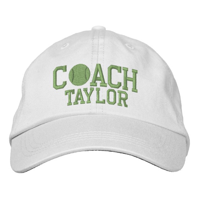 Gorra Bordada Tennis Coach Personalized (Anverso)