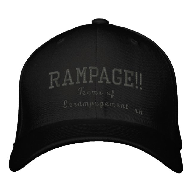 Gorra Bordada Términos de compromiso de Rampage (Anverso)