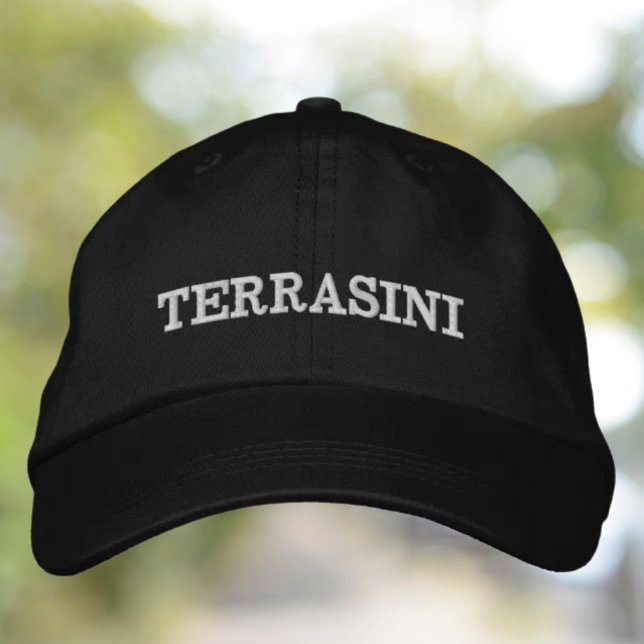 Gorra Bordada Terrasini Embroidered CYO Hat (Terrasini Embroidered Hat - Custom Italian Location)