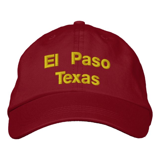 Gorra Bordada Texas de El Paso (Anverso)