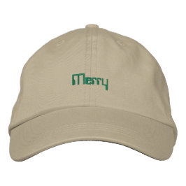 Gorra Bordada Texto Alegre Caqui Alegres Vibraciones de Navidad