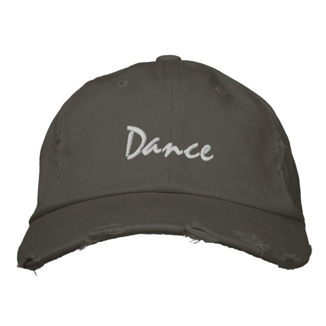 Gorra Bordada Texto de luz de danza (Anverso)