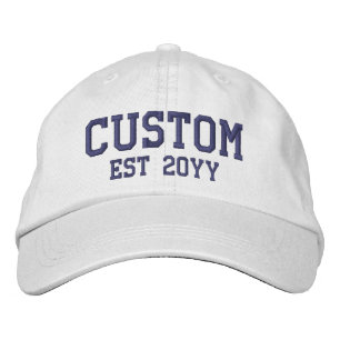 Gorra Bordada Texto de palabra personalizada establecida año de 