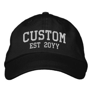 Gorra Bordada Texto de palabra personalizada establecida año de