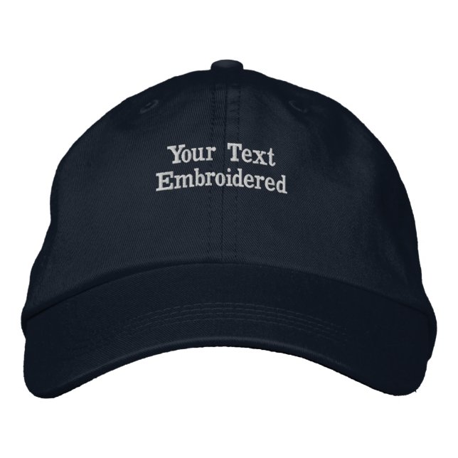 Gorra Bordada Texto de personalizado Nuevo papá Mamá Texto perso (Anverso)
