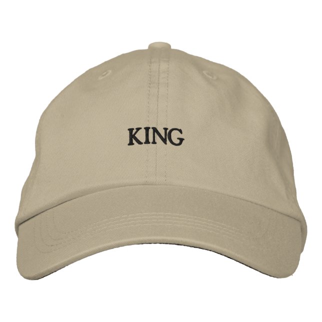Gorra Bordada Texto de REY (Anverso)