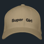 Gorra Bordada Texto del Chica de lana de color de Khaki Super Ch<br><div class="desc">El tapón de lana Flexfit es un tipo de gorra conocido por su confort, flexibilidad y estilo. El Chica de lana de color caqui con un color de caoba bordado es un tipo de Chica. El tamaño del tapón de lana flexible es L/XL, 7 1/8" - 7 5/8" y Usted...</div>