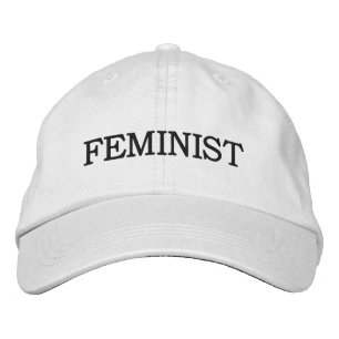 Gorra Bordada Texto feminista, negro