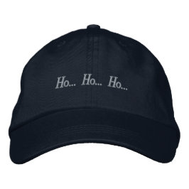Gorra Bordada Texto Ho Ho Ho Celebración de alegría navideña-Gor
