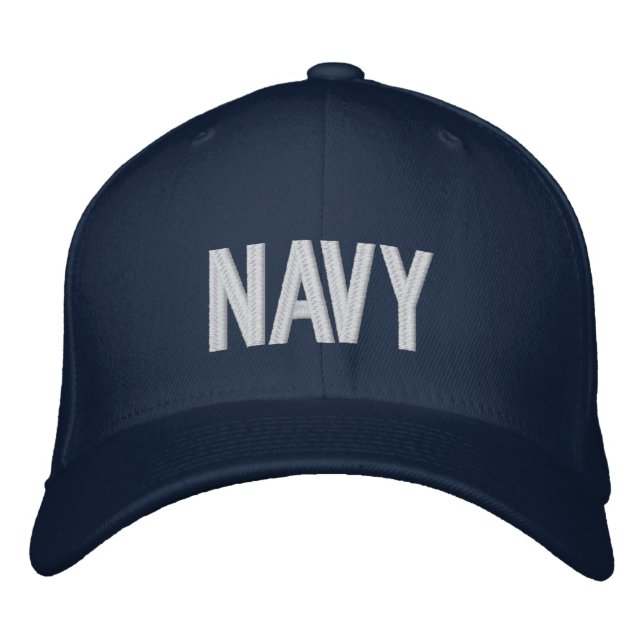 Gorra Bordada Texto NAVAL personalizado con estilo (Anverso)
