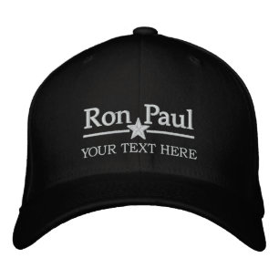 Gorra Bordada Texto personalizado de Ron Paul