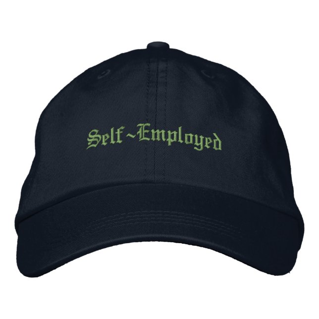 Gorra Bordada Texto personalizado para autónomos Imprime Sin jef (Anverso)