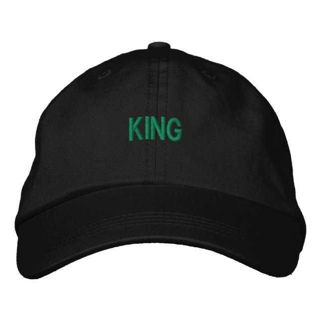 Gorra Bordada Texto propio King Nombre Impreso Elegante-Gorra Co (Anverso)