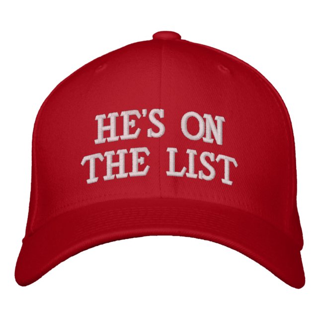 Gorra Bordada "The List" (Anverso)