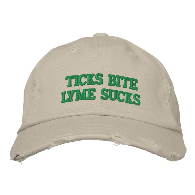 Gorra Bordada Ticks Bite (Anverso)