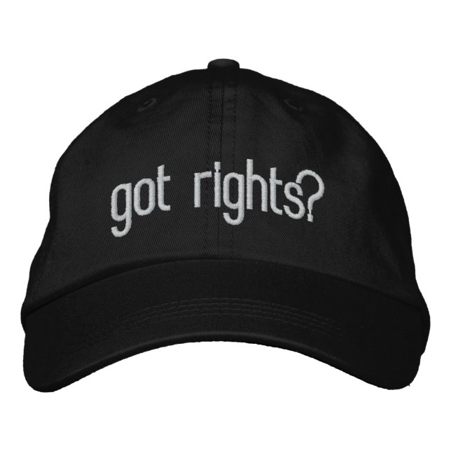 Gorra Bordada ¿tiene derechos? (Anverso)