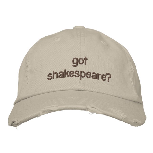 Gorra Bordada ¿tiene shakespeare? (Anverso)
