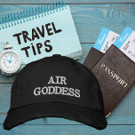 Gorra Bordada Tipografía de diosa del aire, Wanderlust, simple<br><div class="desc">Tipografía de la diosa del aire, lujuria de Wanderlust, simple gorra de béisbol bordado. Enciende tu pasión por la aventura con nuestra gorra de Wanderlust. Este elegante gorro presenta un diseño que le da la bienvenida a todos los amantes del viaje. Los Derechos De Autor Aumentan En Los Diseños De...</div>