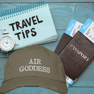 Gorra Bordada Tipografía Diosa del Aire, Wanderlust, Simple