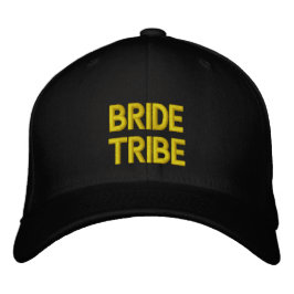 Gorra Bordada Tipografía dorada de la tribu de la novia Bordado 