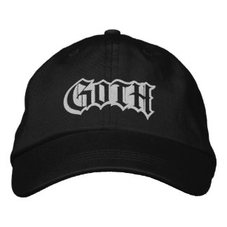 Gorra Bordada Tipografía Simple Negrita Gótica