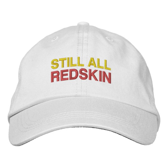 GORRA BORDADA TODAVÍA TODO REDSKIN EMBROIDEED BASEBALL CAP (Anverso)