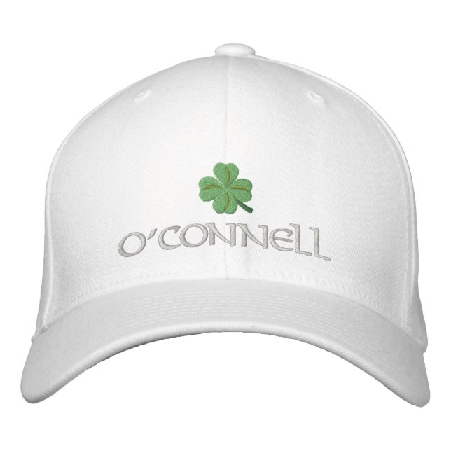 Gorra Bordada Trébol irlandés personalizado (Anverso)