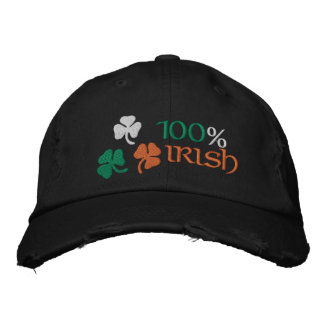 Gorra Bordada Tréboles 100 Por Ciento Irlandeses