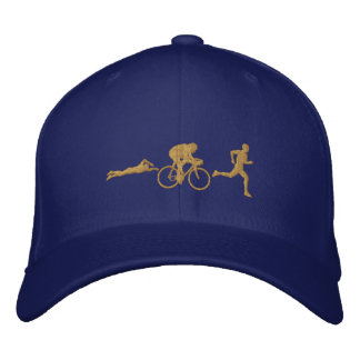 Gorra Bordada Triatlete Swicle Run Triathlon Gold