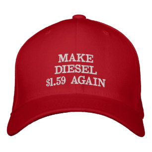 Gorra Bordada Trump 2024 Hace que el diesel vuelva a costar $1.5