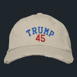 Gorra Bordada TRUMP 45 Capuchón de testamento Chino con problema<br><div class="desc">TRUMP 45 DISTRIBUYÓ LA TAPA DE GOMA DE CHINO - PIEDRA. ¿QUIÉN SIGUE DEPORTANDO LOS CAMPOS DE BOLA DE 45?</div>