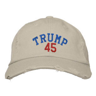 Gorra Bordada TRUMP 45 Capuchón de testamento Chino con problema